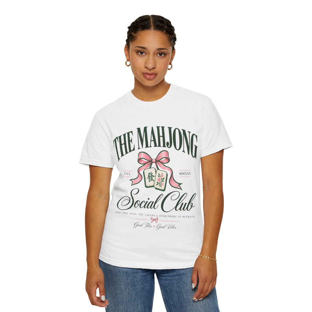 Mahjong Social Club T-Shirt — Vintage Mahjong Tiles Graphic LIMITED