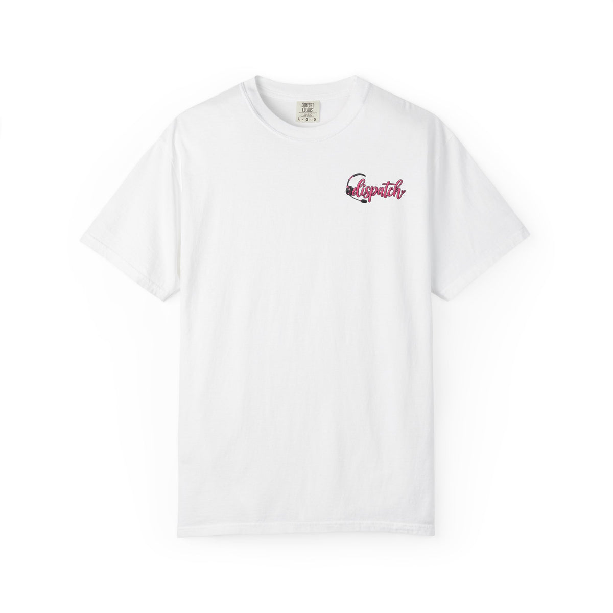 911 Dispatch Pink Ribbon T‑Shirt — Breast Cancer Awareness Dispatcher Tee