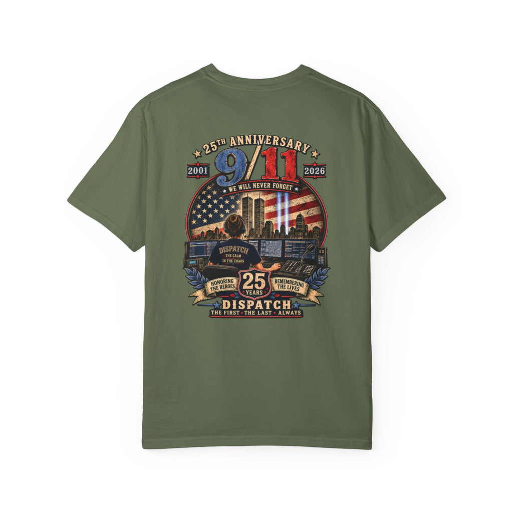 9 11 Memorial 25th Anniversary Tribute Tee 911 Dispatcher