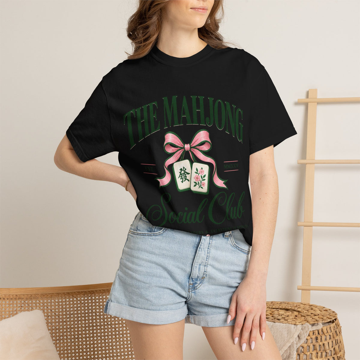Mahjong Social Club T-Shirt — Vintage Mahjong Tiles Graphic LIMITED
