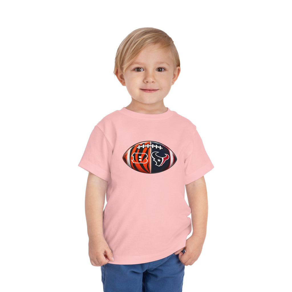 Toddler Split Team Football Tee