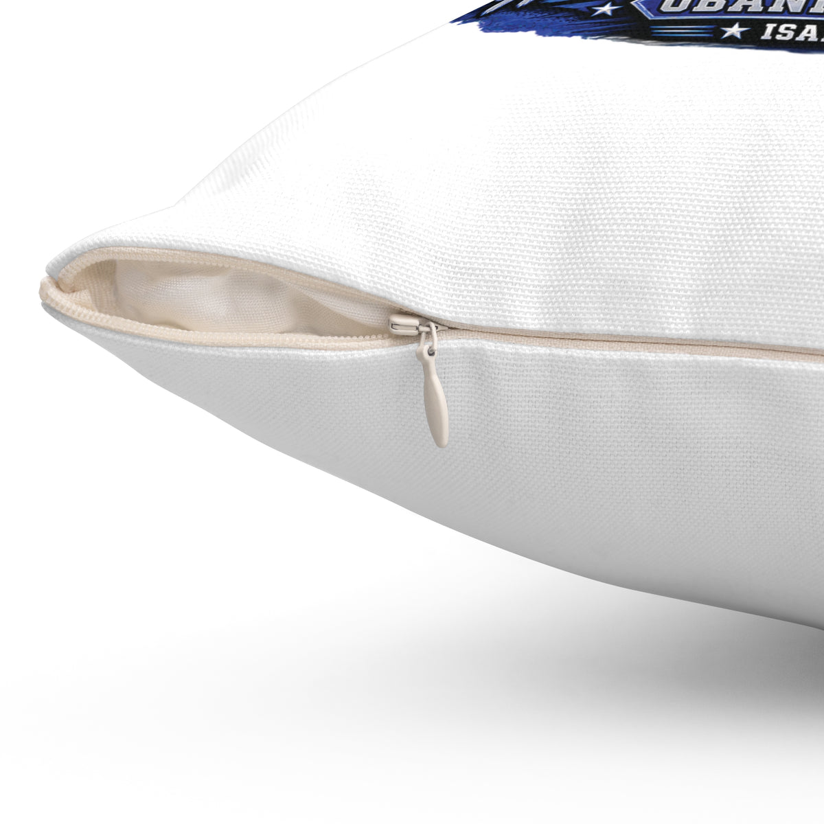 SRO Tribute Pillow — “Here Am I, Send Me” Blue School Resource Officer Throw Pillow