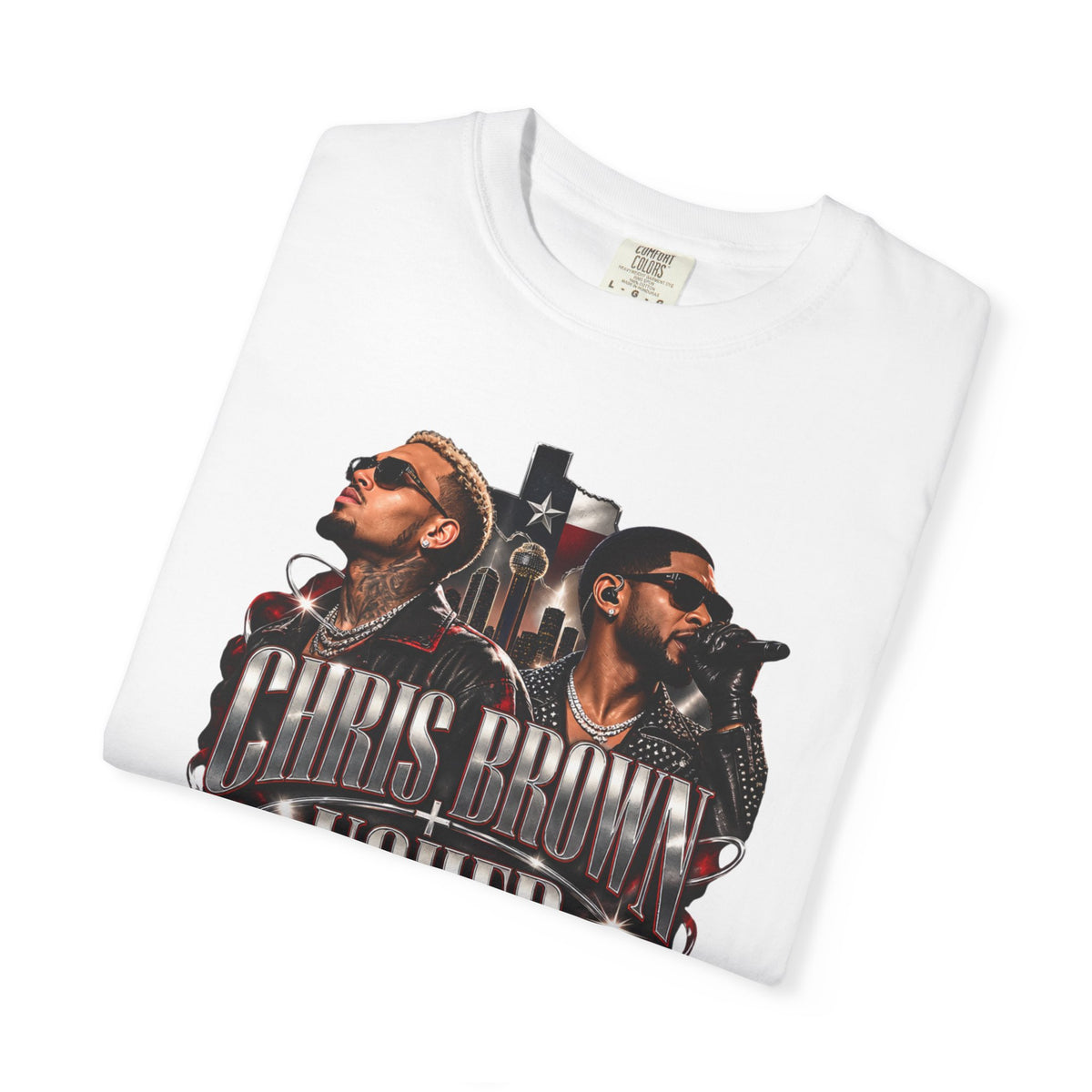 Chris Brown & Usher Concert Tee — Retro R&B Graphic T-Shirt