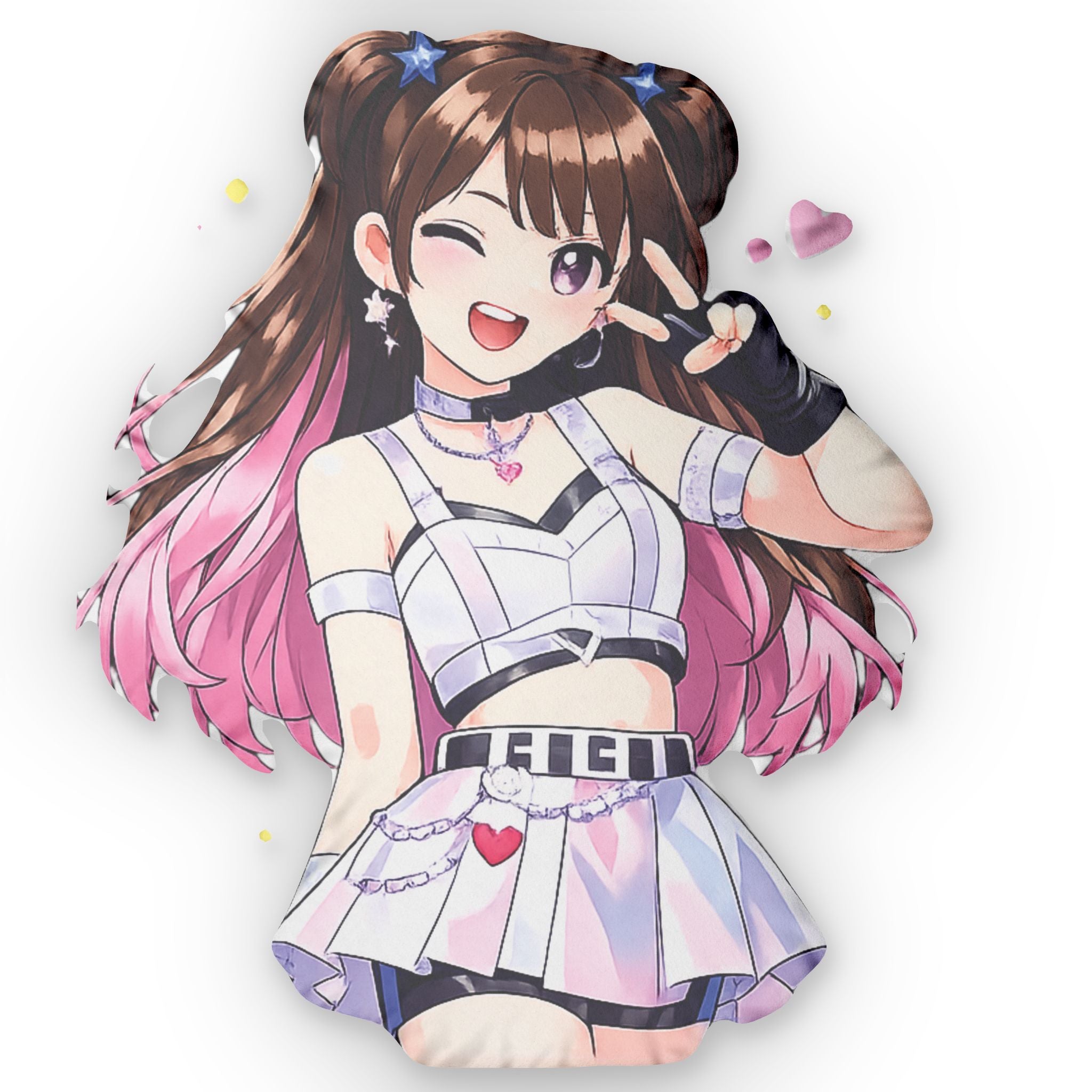 Anime Idol Custom Shaped Pillow — Kawaii Girl Design