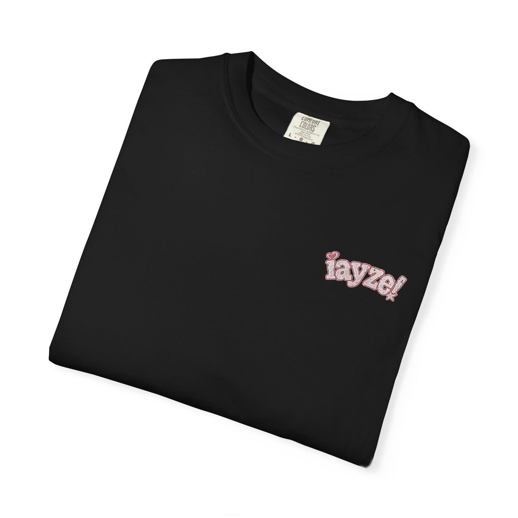 Portrait T‑Shirt — Graphic Tee (Retro Pink Photo Collage)