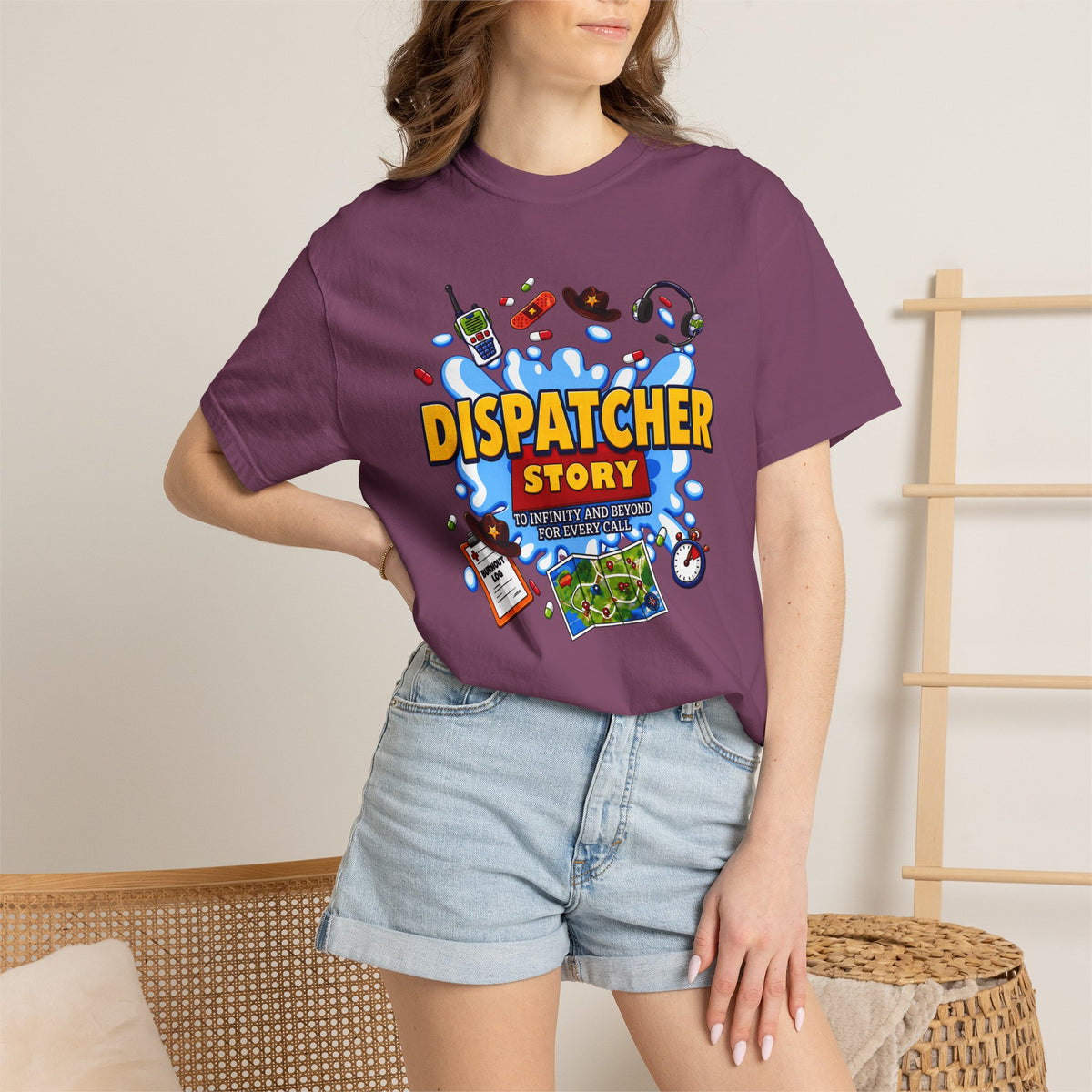Dispatcher Story TShirt 911 Dispatcher Rescue Radio Call Center Tee