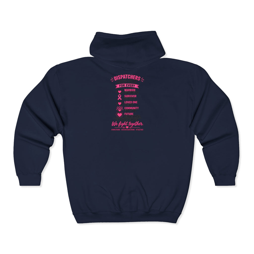 Full Zip Hoodie Pink Breast Cancer Support