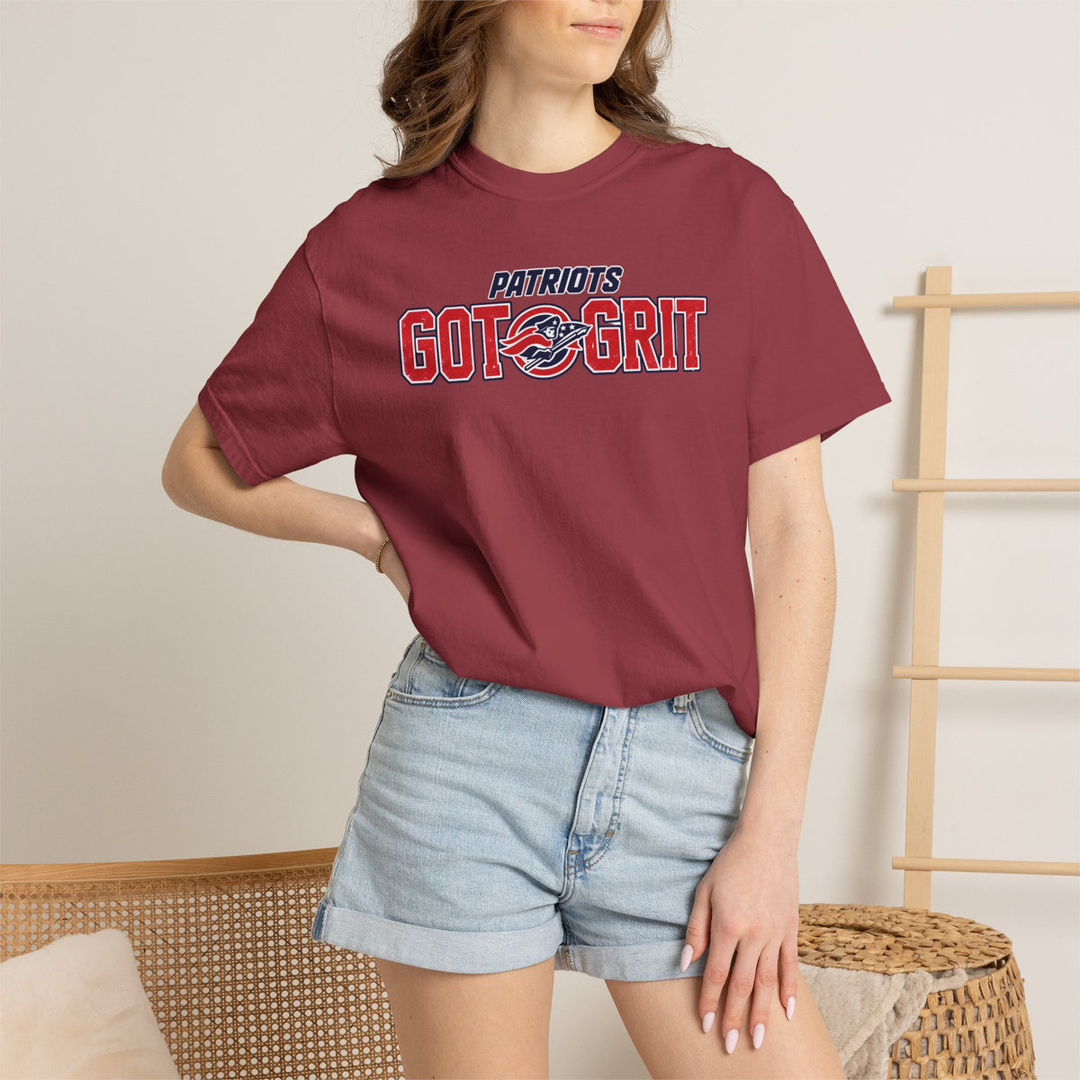 Patriots Got Grit TShirt Grit Acronym Back Graphic