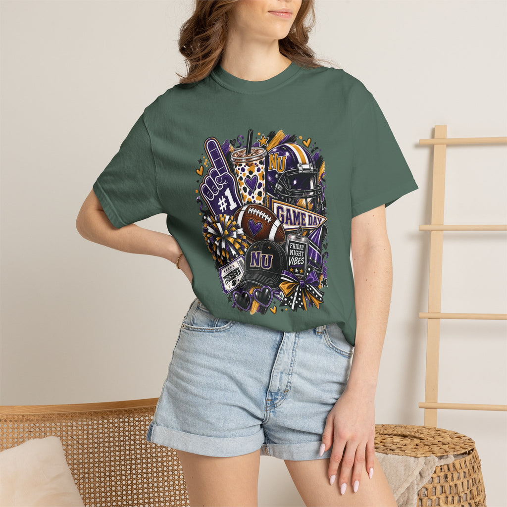 Game Day Football NU Tiger Fan Tee