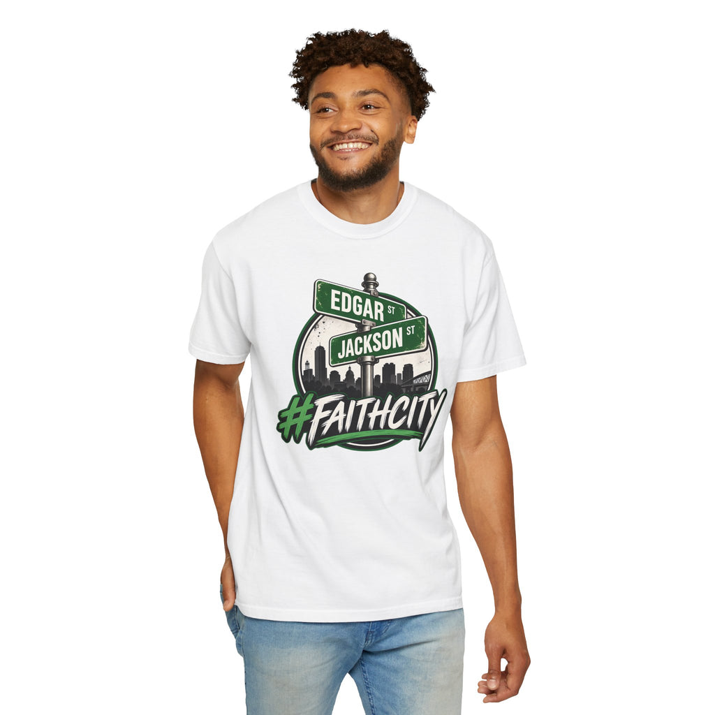 FaithCity Edgar Jackson Street Sign Skyline Tee