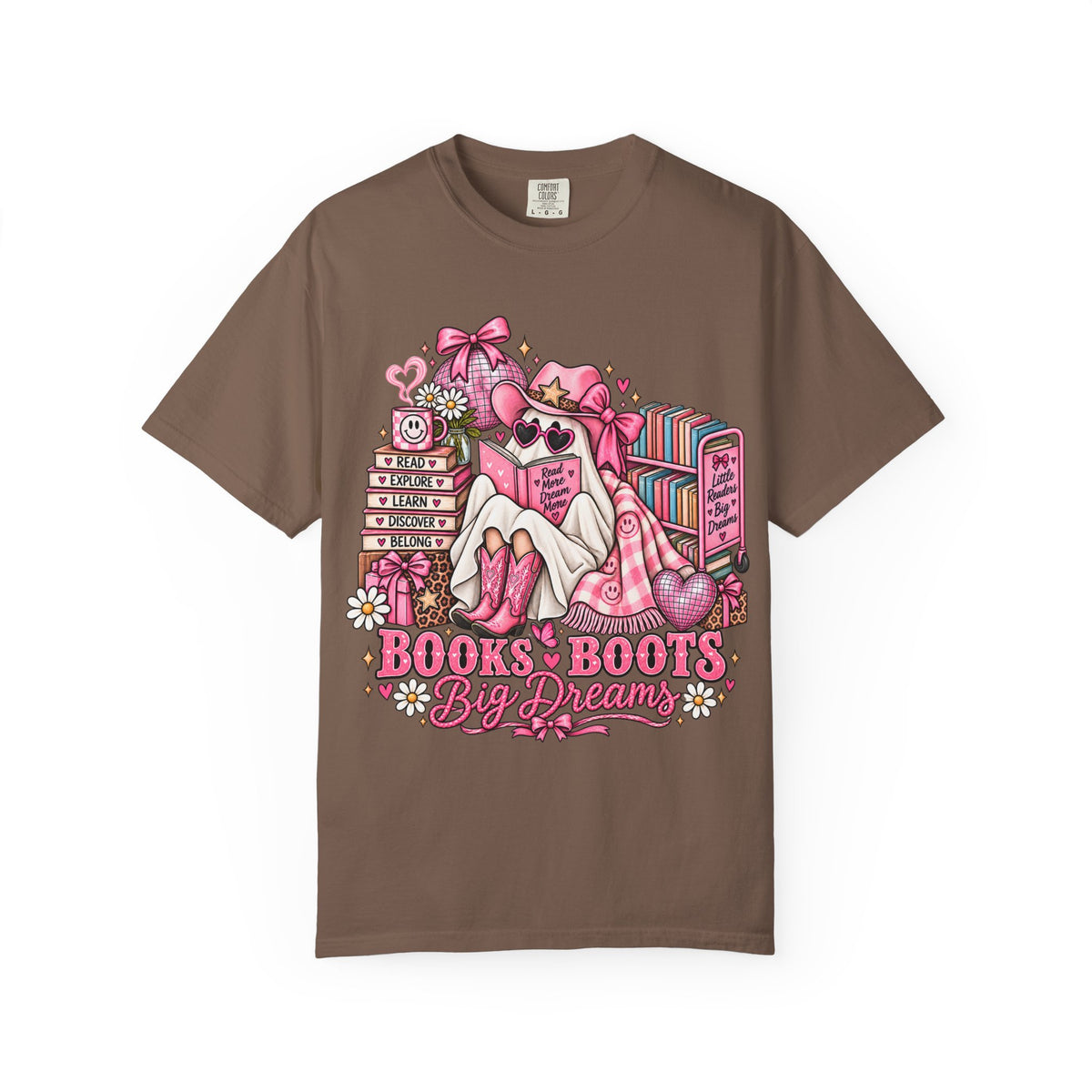 Books & Boots Cozy Reading T-Shirt