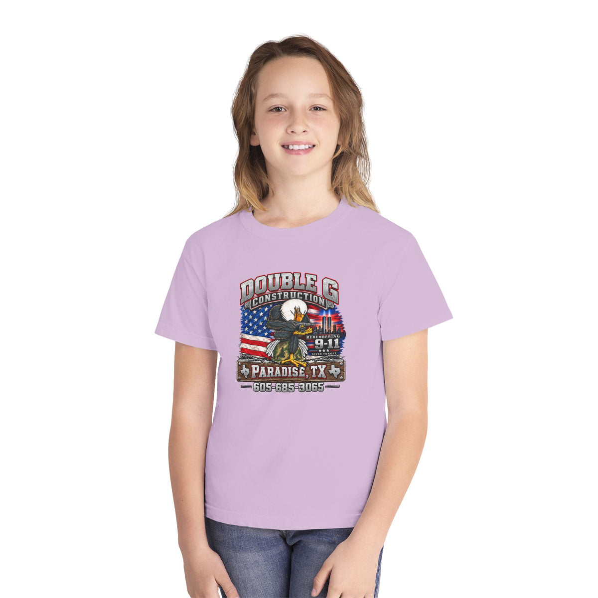 Double G Construction 9 11 Tribute Youth Tee