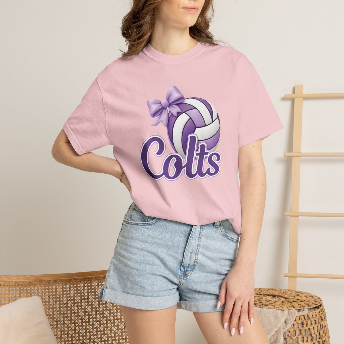 Colts Volleyball Purple Tee