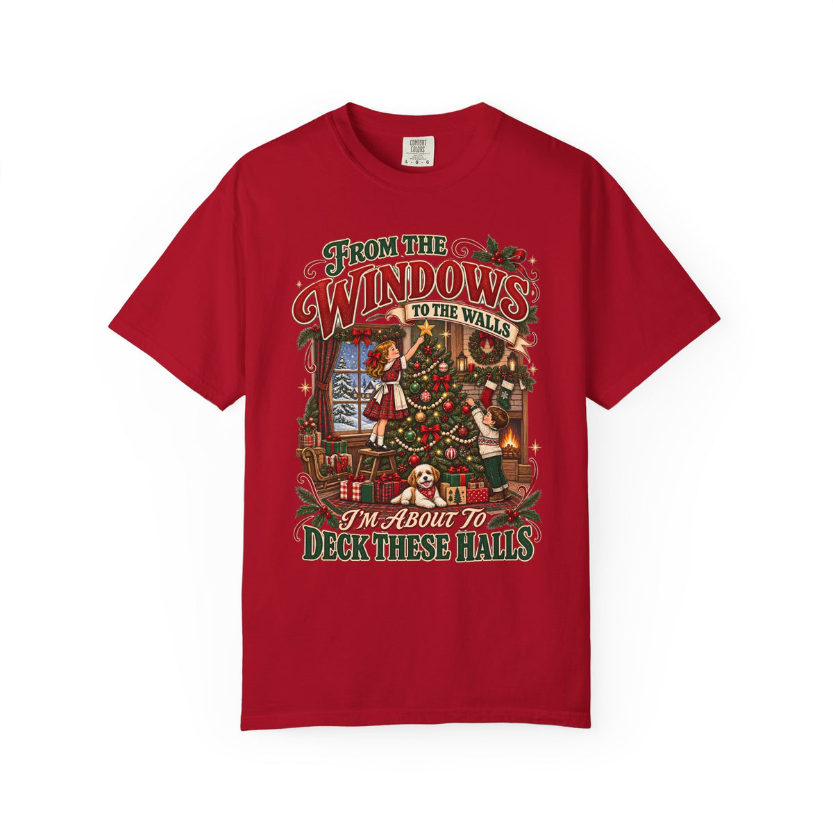 Christmas Deck These Halls Tee