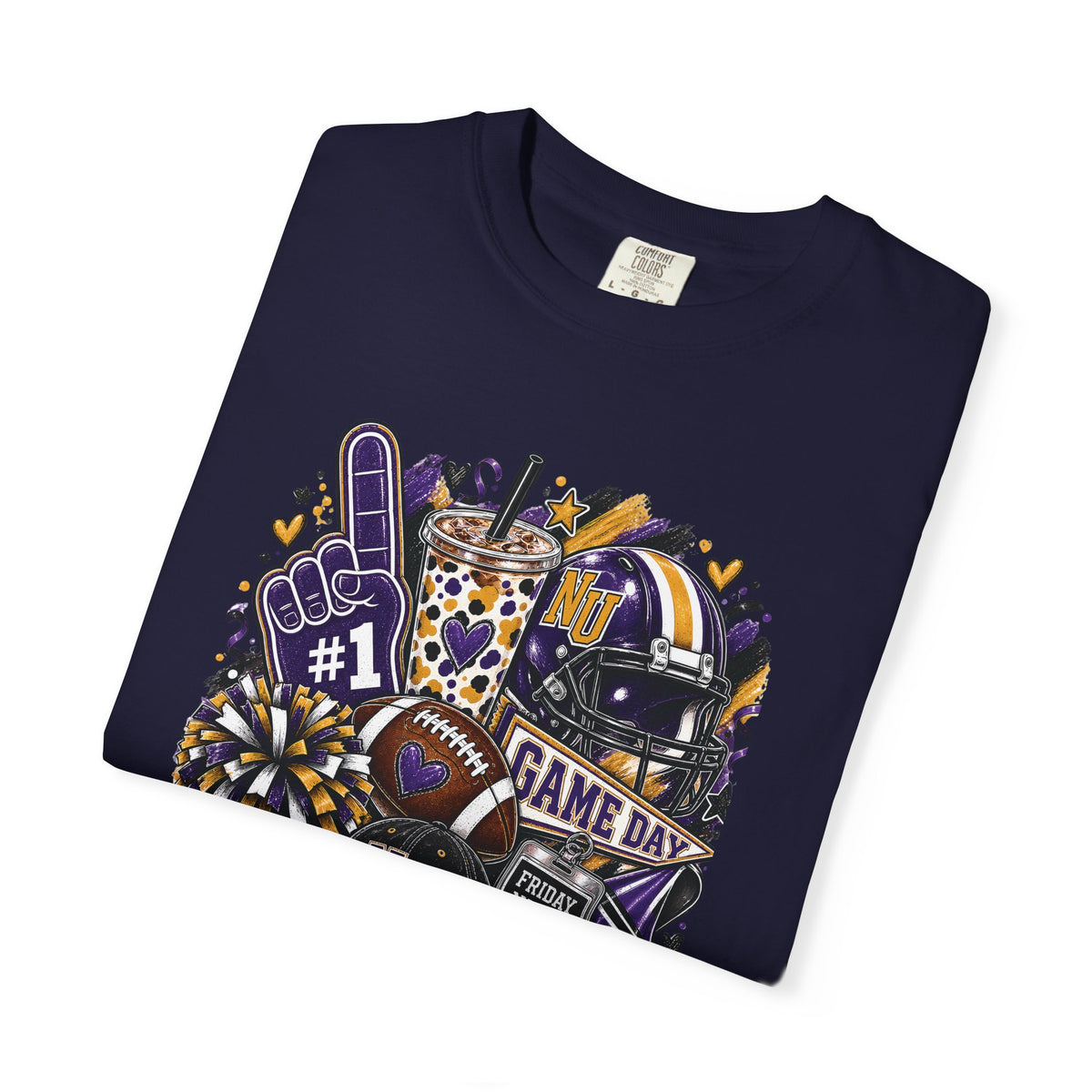 Game Day Football NU Tiger Fan Tee