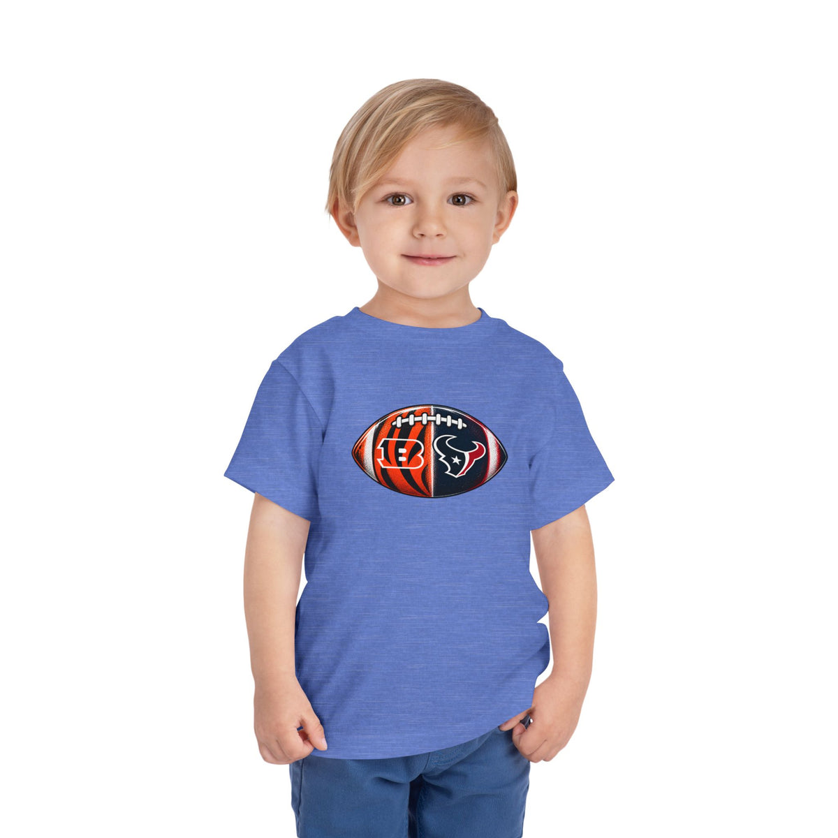 Toddler Split Team Football Tee