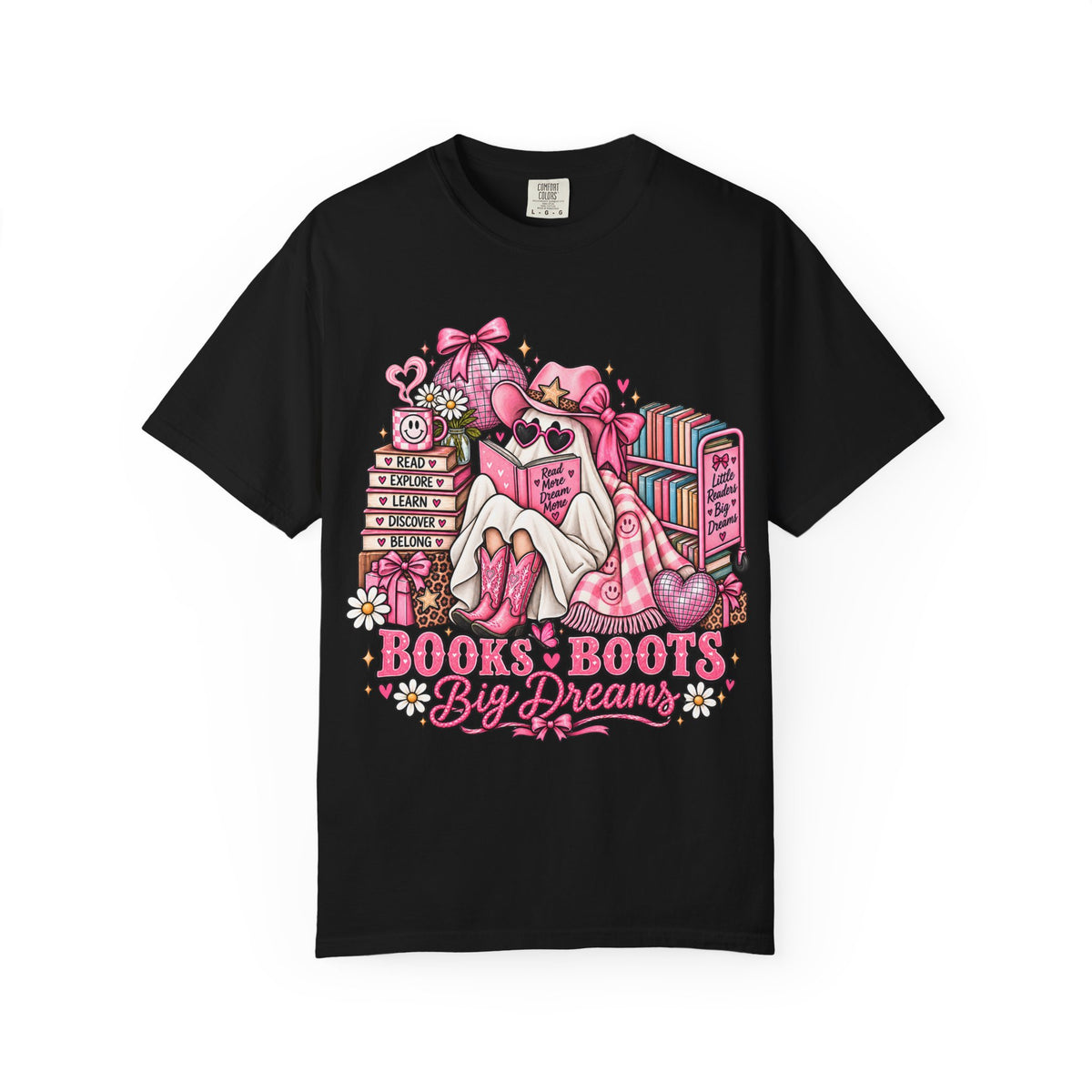 Books & Boots Cozy Reading T-Shirt