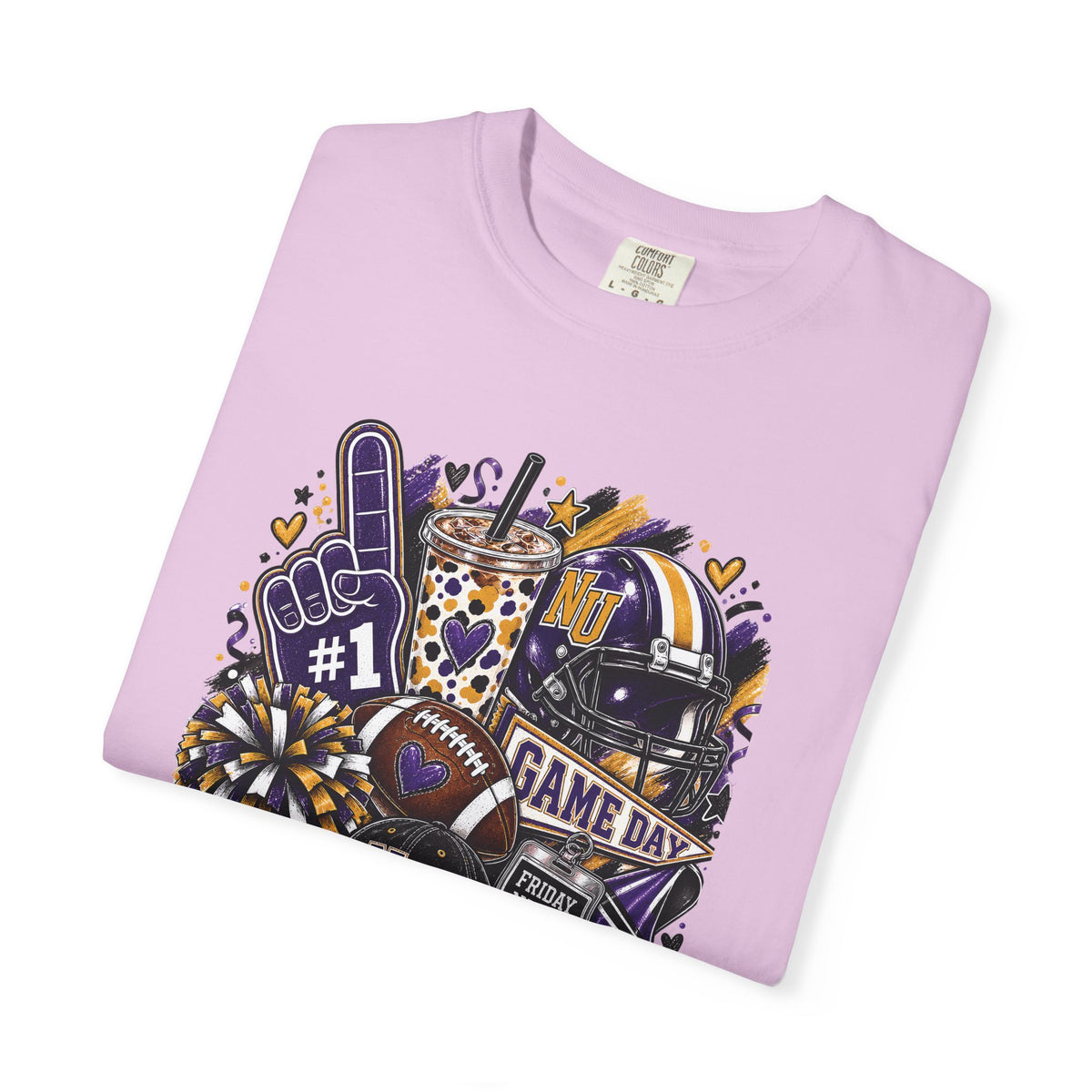 Game Day Football NU Tiger Fan Tee