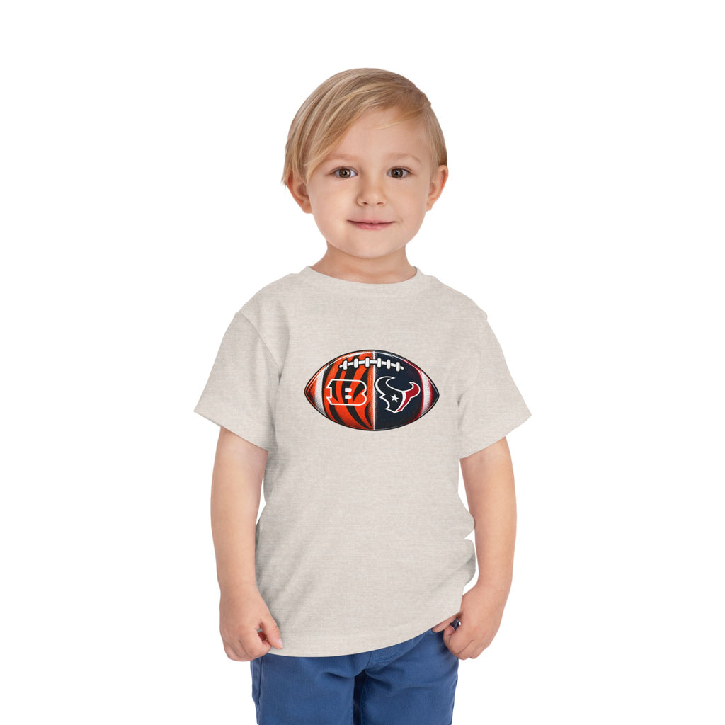 Toddler Split Team Football Tee