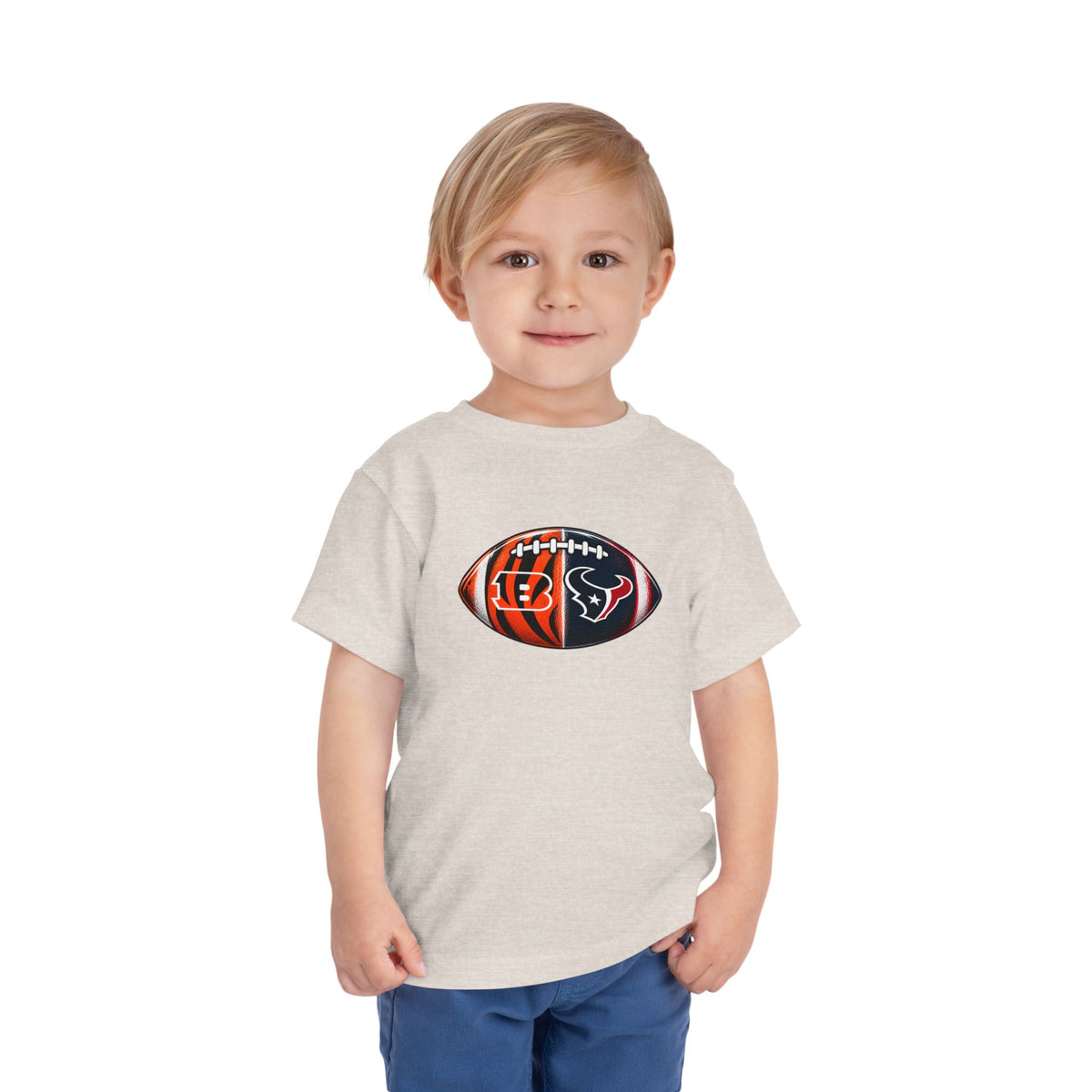 Toddler Split Team Football Tee