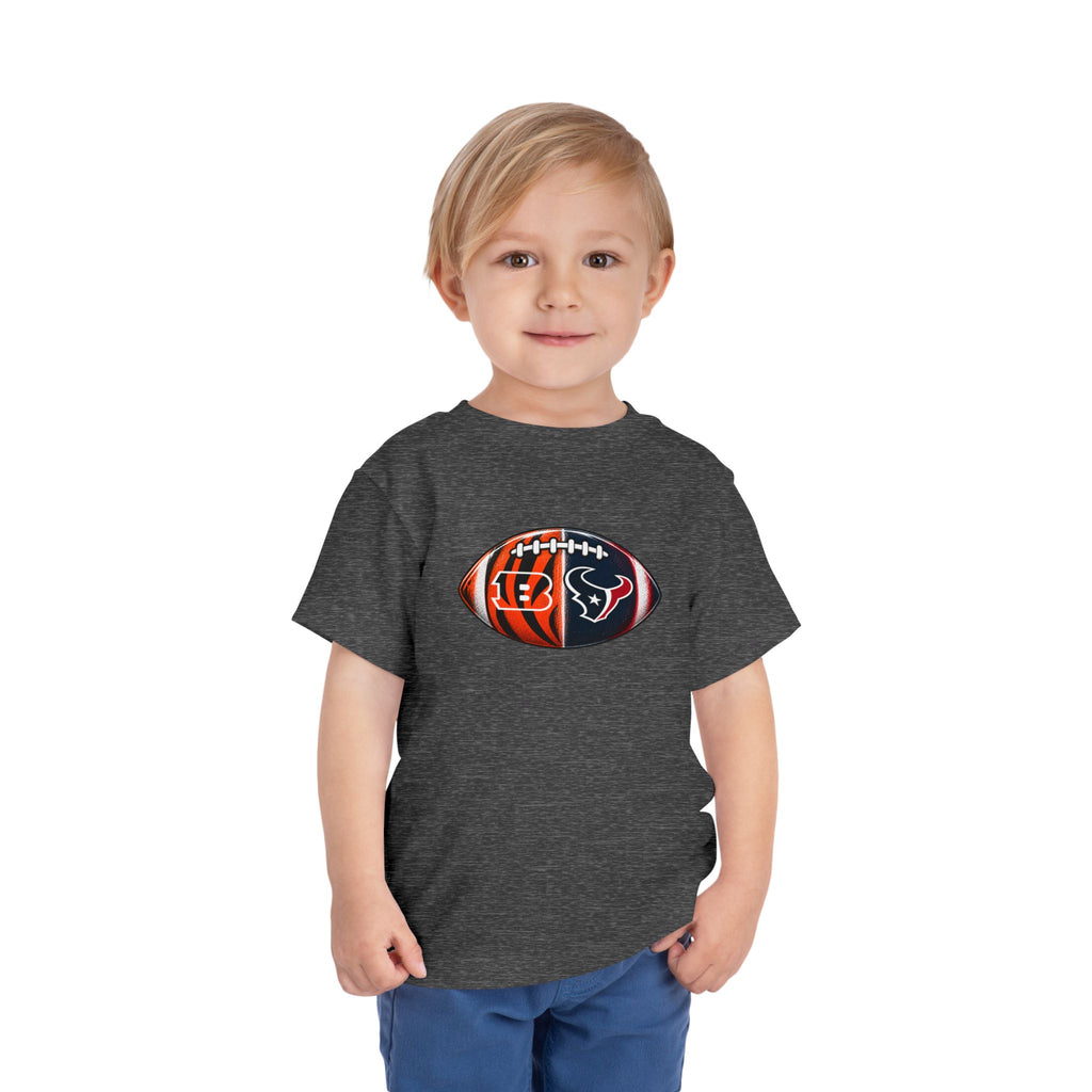Toddler Split Team Football Tee