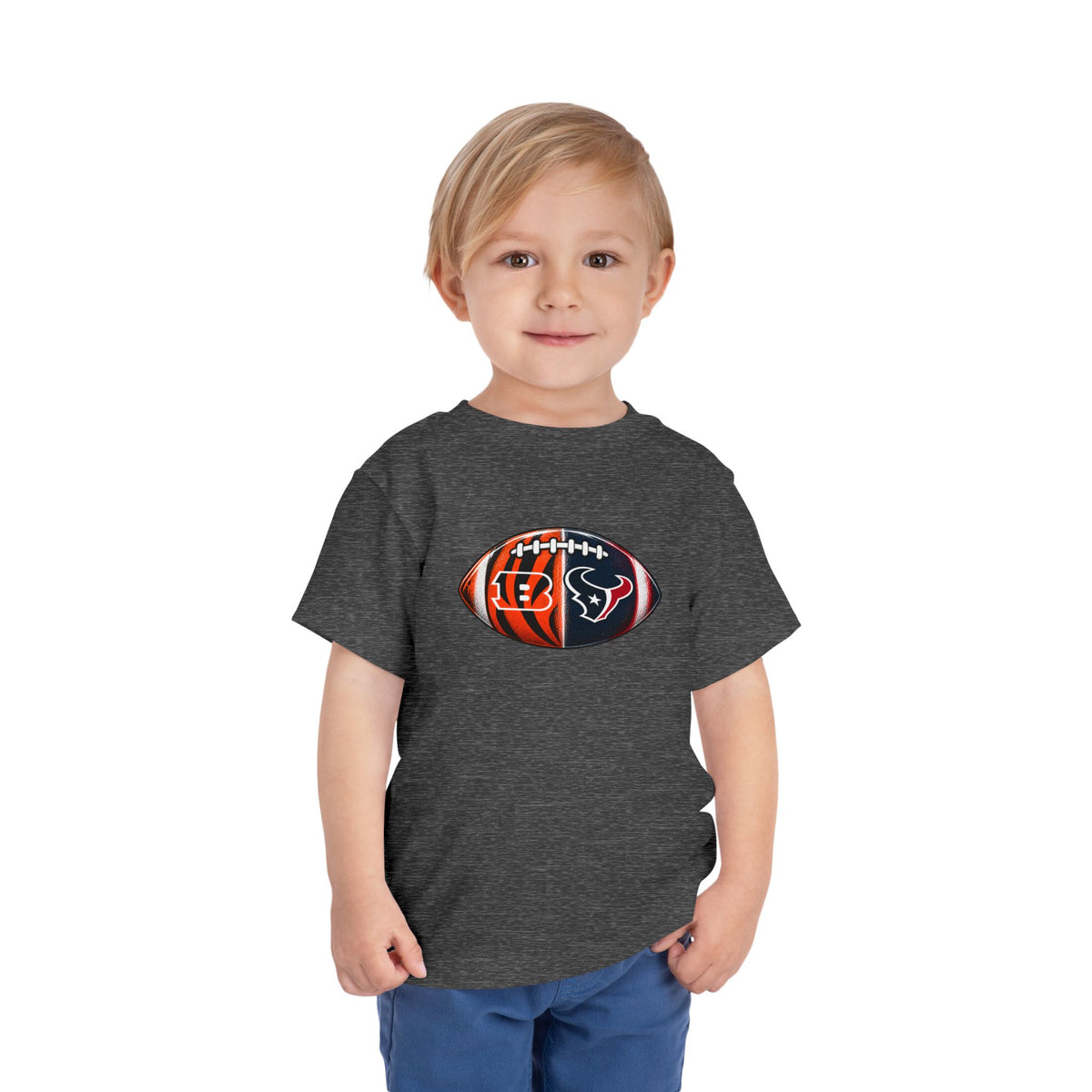 Toddler Split Team Football Tee