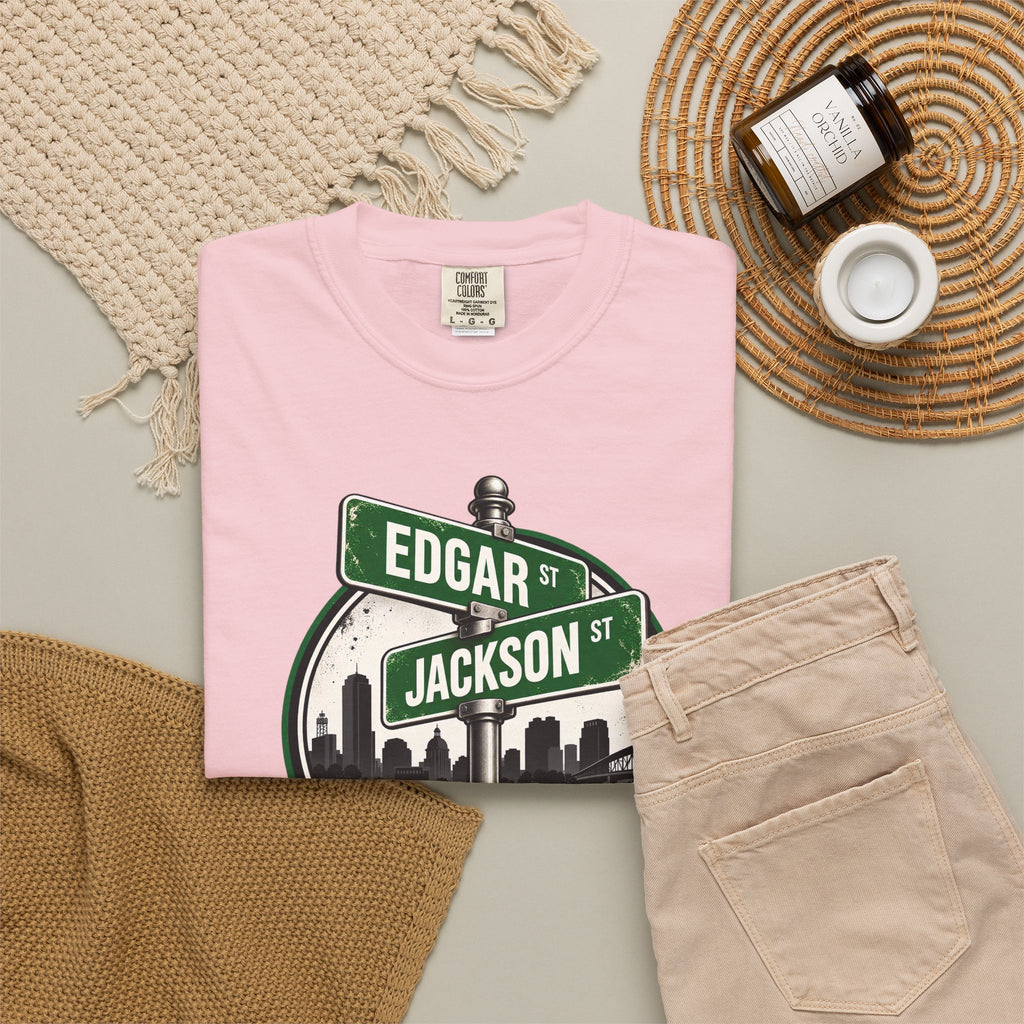 FaithCity Edgar Jackson Street Sign Skyline Tee
