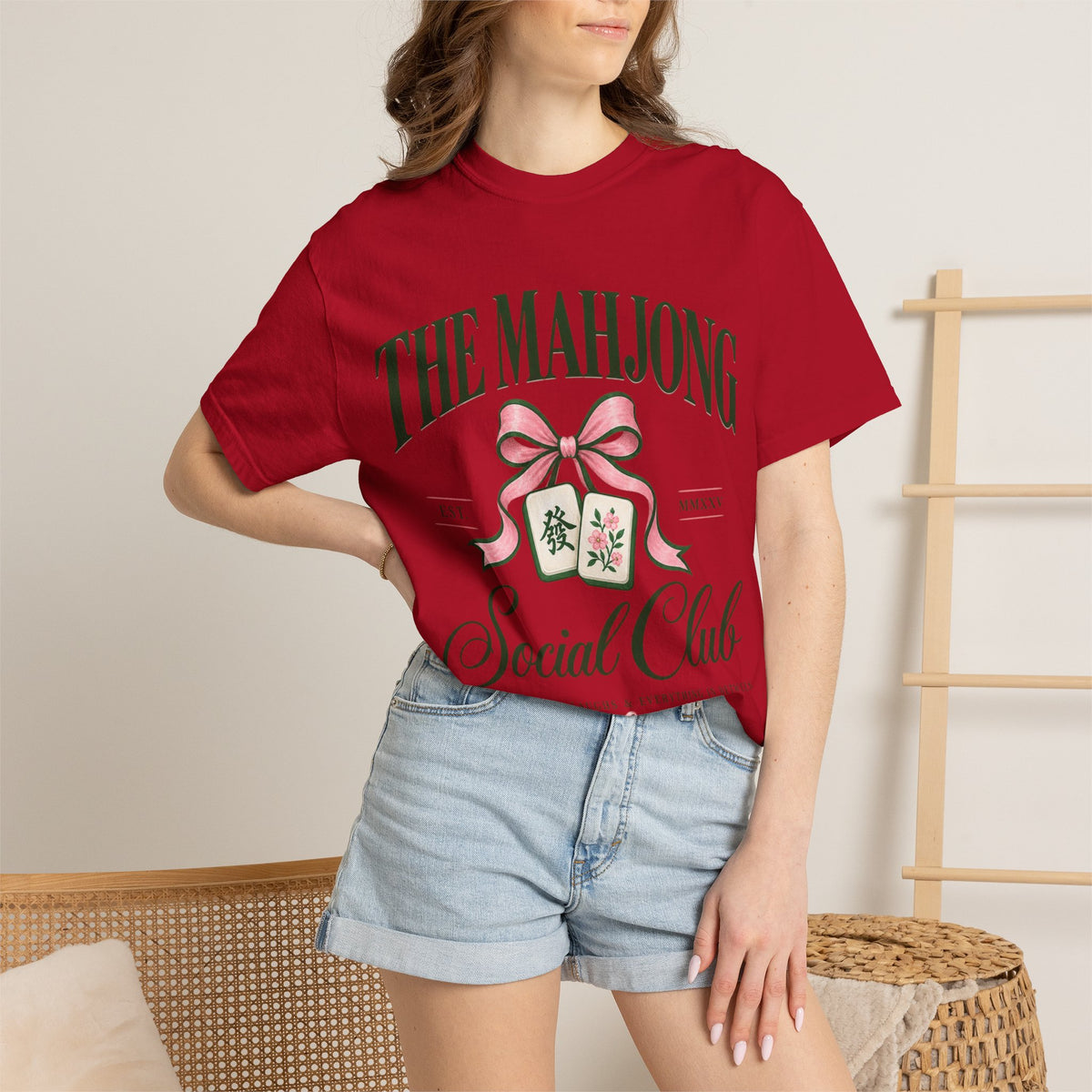 Mahjong Social Club T-Shirt — Vintage Mahjong Tiles Graphic LIMITED