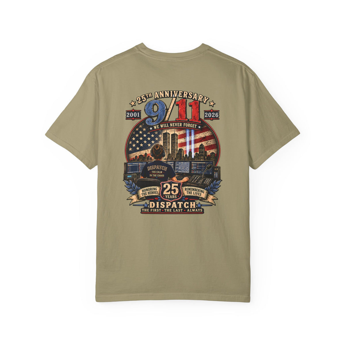 9 11 Memorial 25th Anniversary Tribute Tee 911 Dispatcher