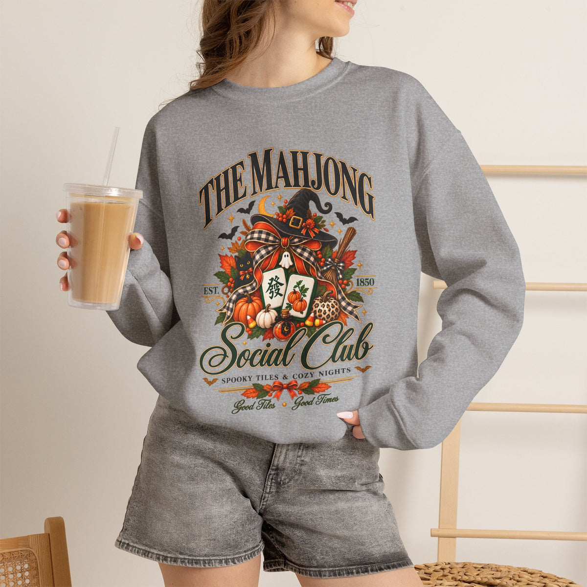 Mahjong Social Club Crewneck - FALL