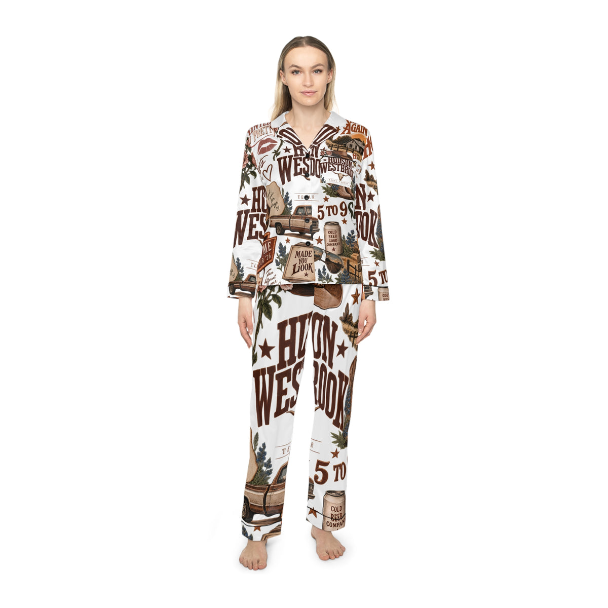 Women's Satin Pajamas HW
