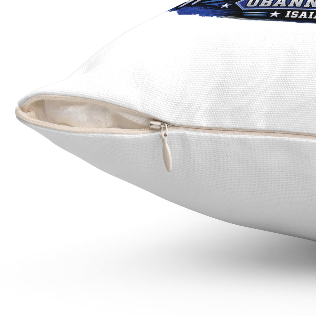SRO Tribute Pillow — “Here Am I, Send Me” Blue School Resource Officer Throw Pillow