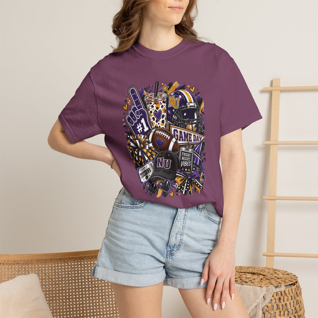 Game Day Football NU Tiger Fan Tee