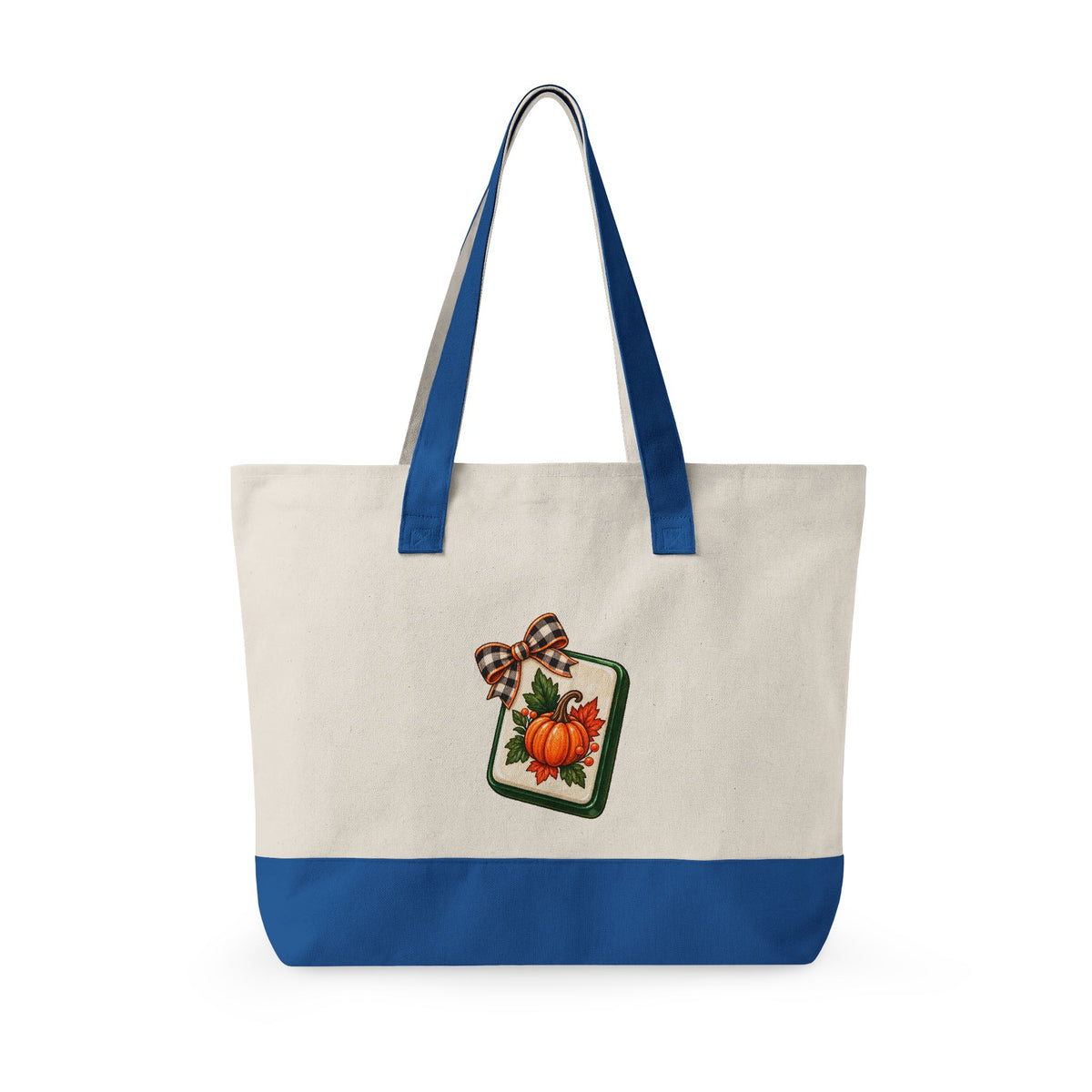 Fall Canvas Mahjong Zippered Tote