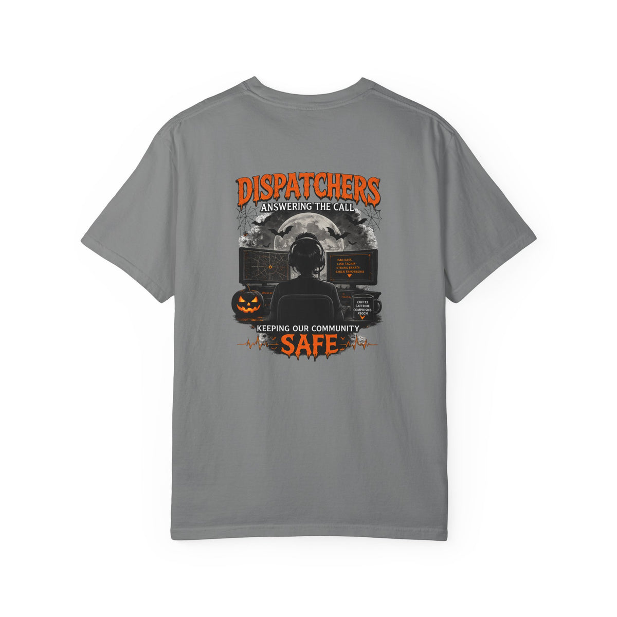 Dispatchers Halloween T-Shirt — "Answering the Call" Emergency Dispatcher Tee