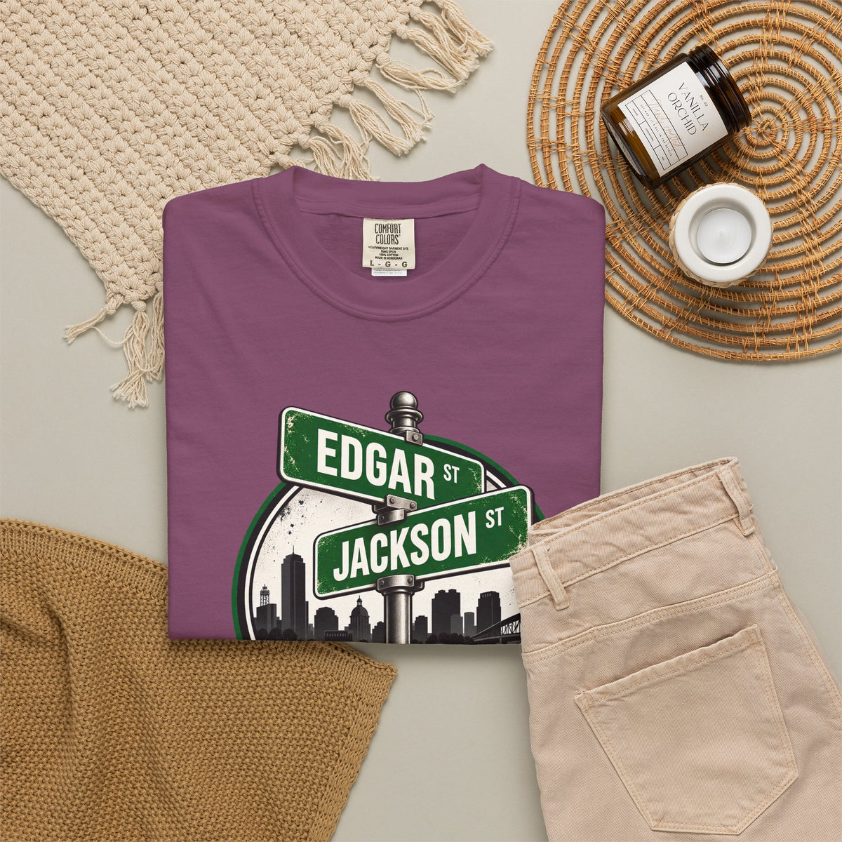 FaithCity Edgar Jackson Street Sign Skyline Tee