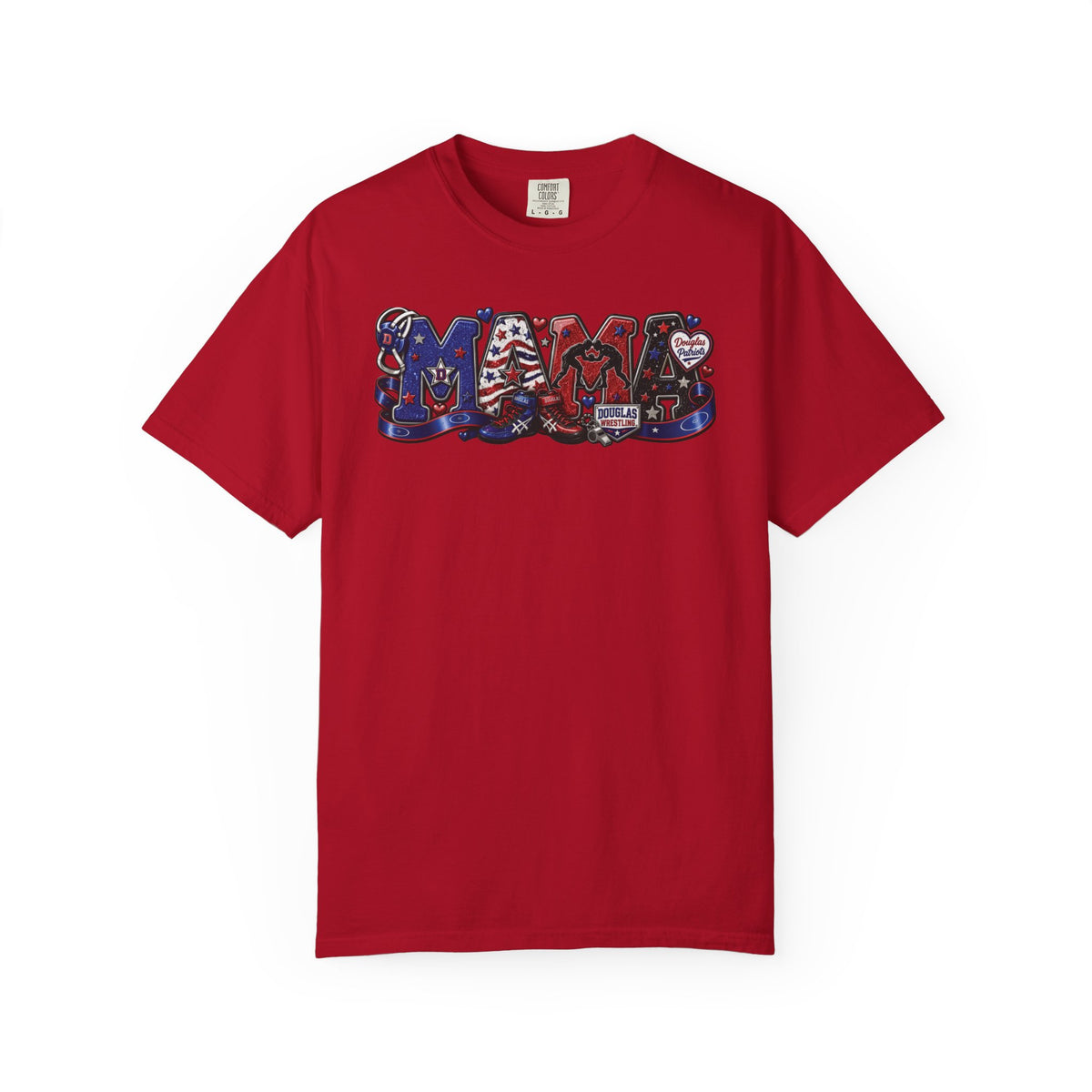 T-Shirt — Patriotic Americana Graphic Tee (USA Flag Collage)