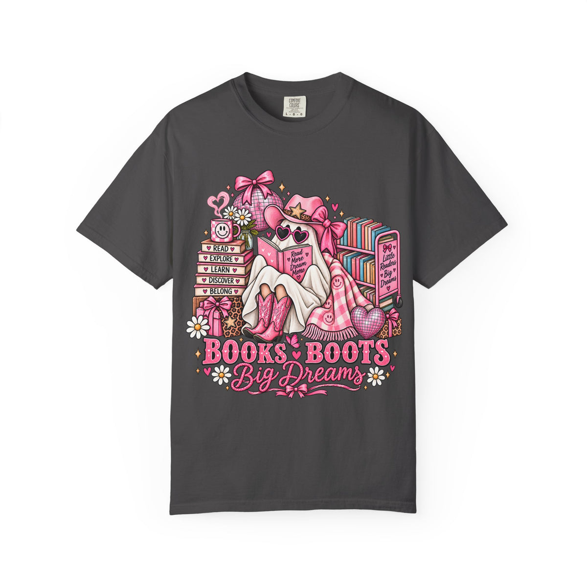 Books & Boots Cozy Reading T-Shirt