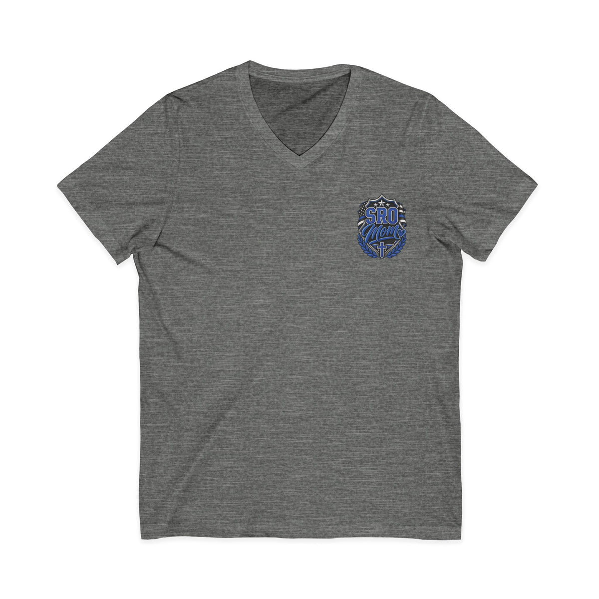 MOM SRO Thin Blue Line V-Neck Tee — "Then I Heard 'Whom Shall I Send?'"