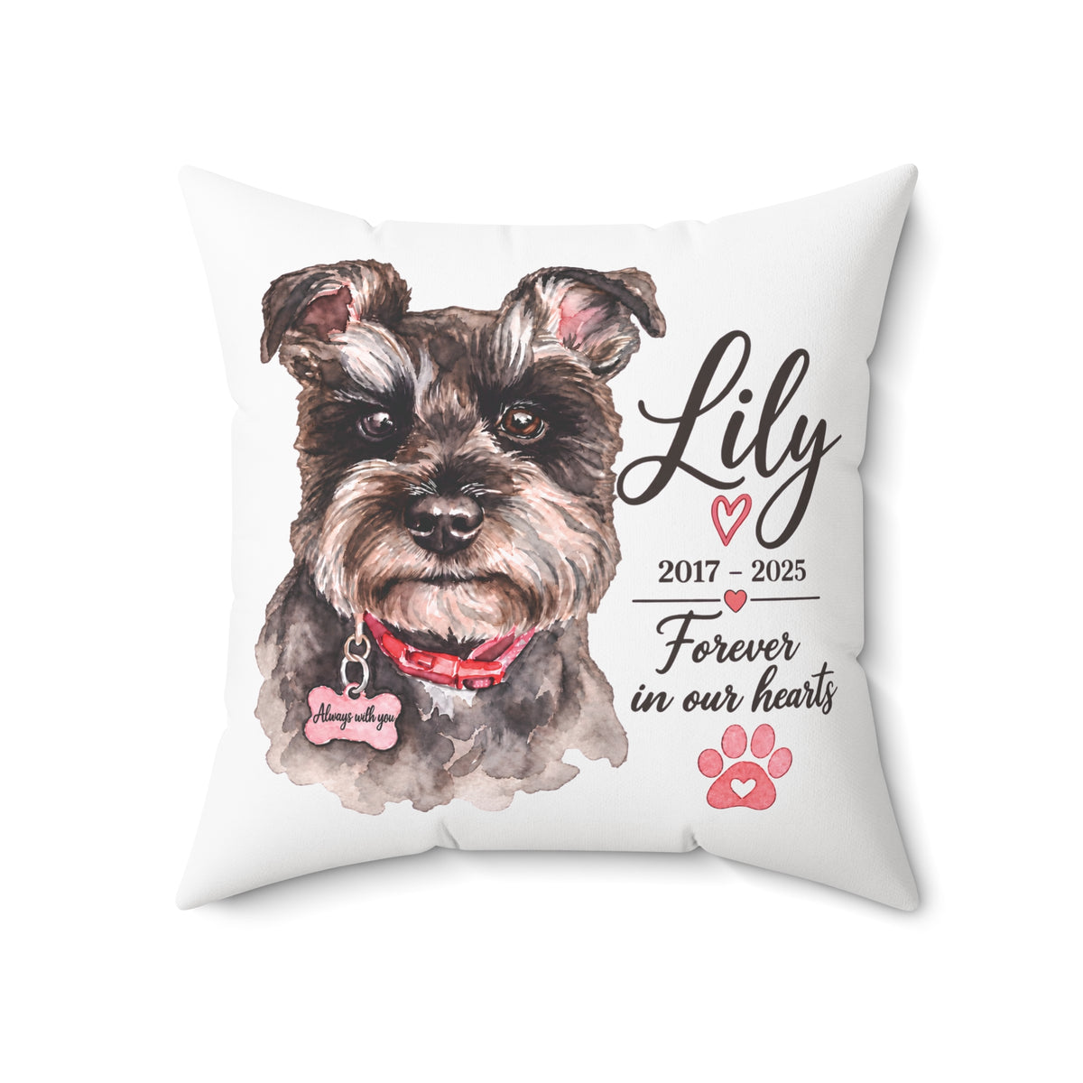 Personalized Pet Memorial Pillow Lily