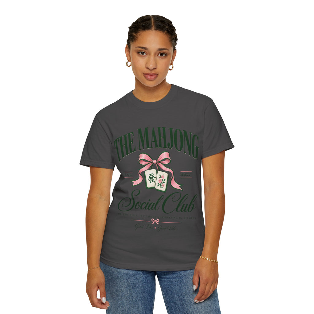 Mahjong Social Club T-Shirt — Vintage Mahjong Tiles Graphic LIMITED