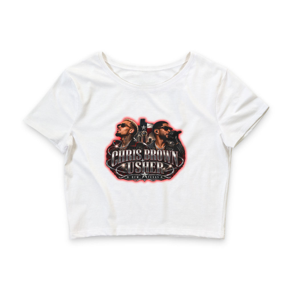 Chris Brown/Usher Women’s Poly-Cotton Crop Tee