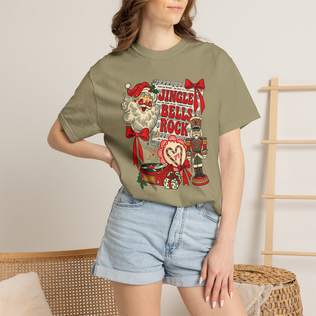 Jingle Bells Rock Christmas T‑Shirt White