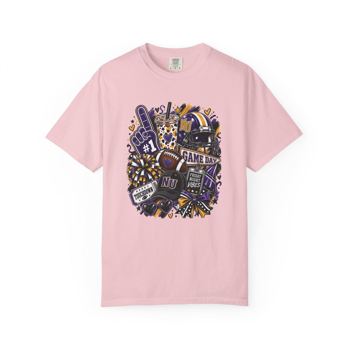Game Day Football NU Tiger Fan Tee