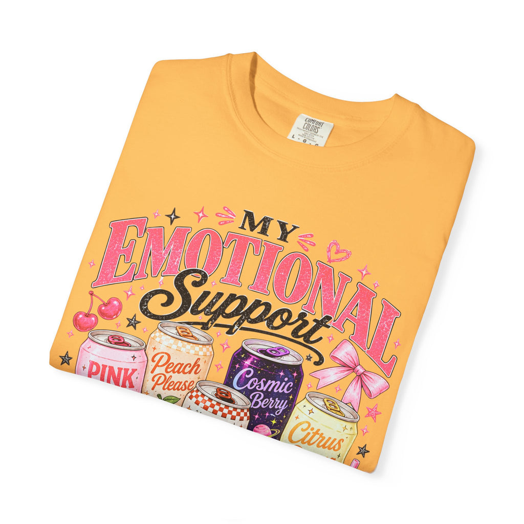 Emotional Support Energy Drinks T-Shirt — Vintage Candy Soda Graphic Tee
