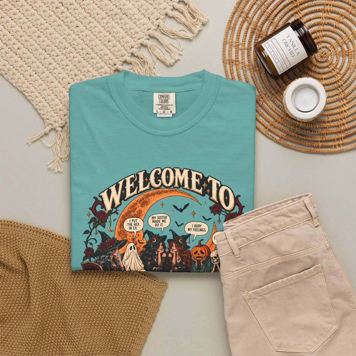 Witchy Group Therapy T-Shirt — "Welcome to Witchy Group Therapy" Retro Halloween Tee