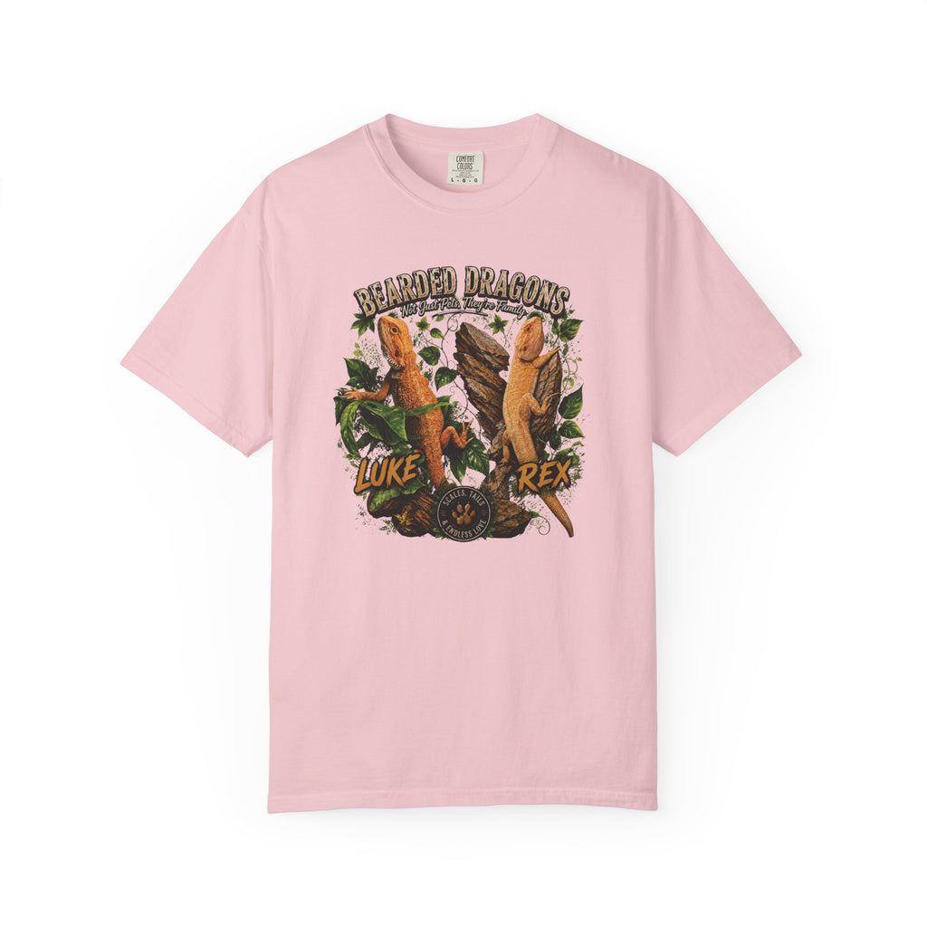 Bearded Dragons Illustration TShirt Luke Rex Reptile Lover Tee