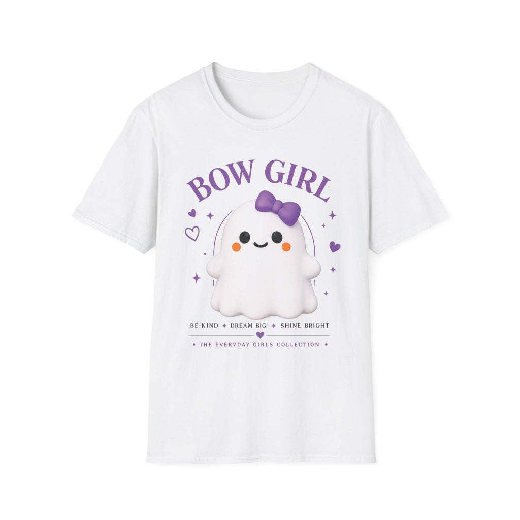 Bow Girl™ Ghost T-Shirt — Cute Kawaii Bow Puppy Tee