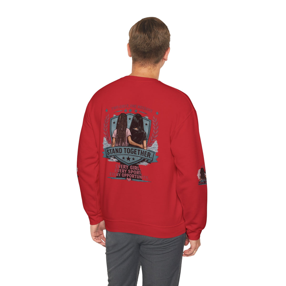 Stand Together™ Unisex Crewneck Sweatshirt | Every Girl. Every Sport. Every Opportunity.