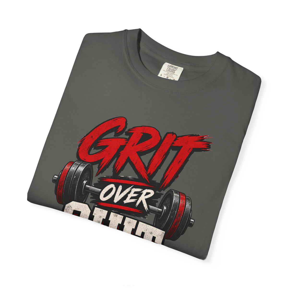 Grit Over Quit TShirt Motivational Weightlifting Gym Tee
